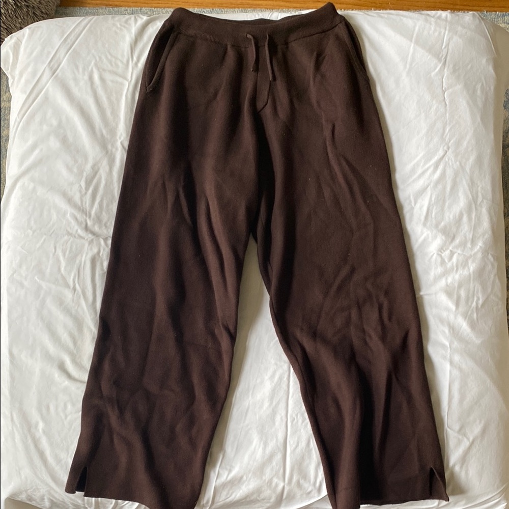 Zara Brown Sweatpants Relaxed Fit Joggers